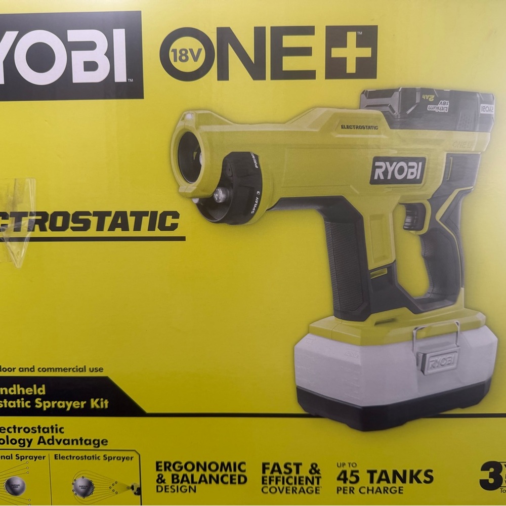 Ryobi 18V Handheld Electrostatic Sprayer TOOL ONLY